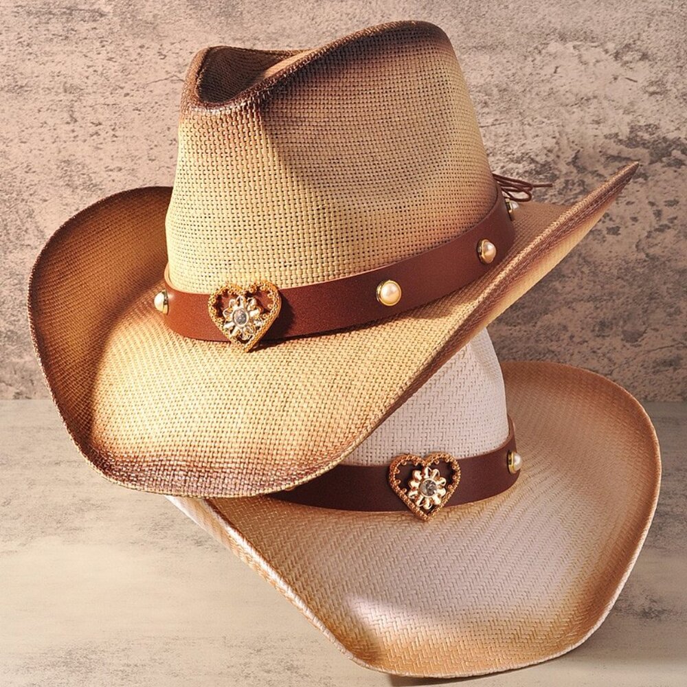 new COWGIRL COWBOY hat party rodeo beach (2-colors) western festival concert